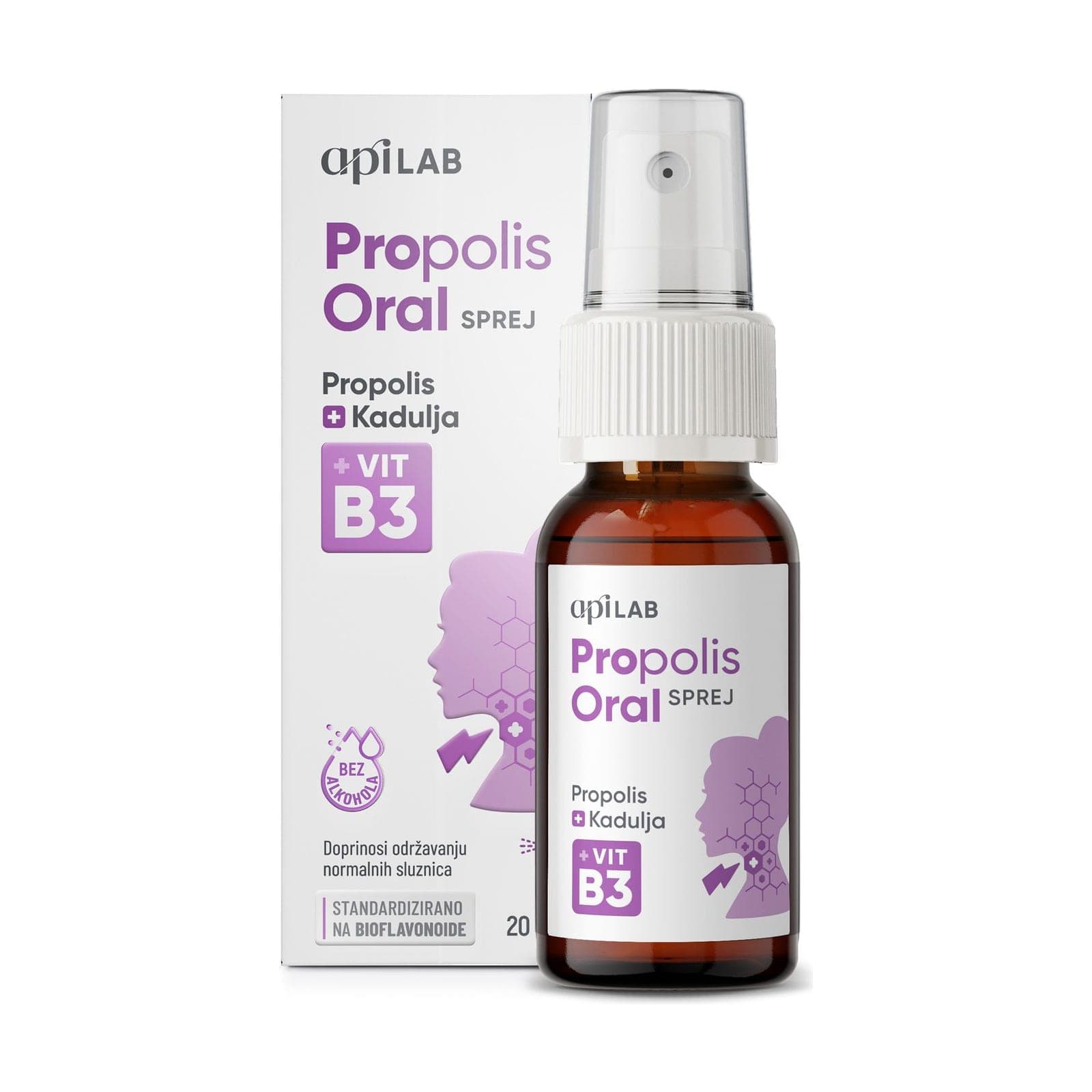 ApiLab Propolis Oral Spray + Vit B3 20ml